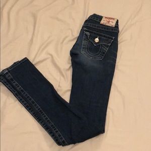 True Religion low rise skinny jeans